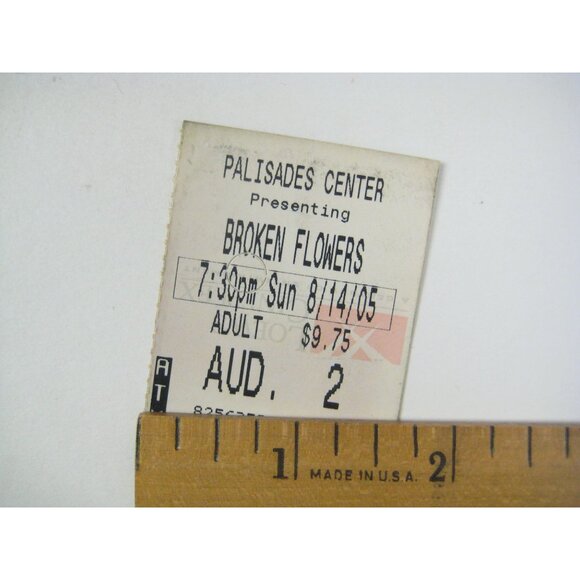 Broken Flowers Movie Ticket Stub Palisades Center 081405 - Picture 2 of 3